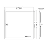 2PK 2x2 Backlit-Line: LED Panel High Bay, 34,400 Lumen Max, Wattage and CCT Selectable, 120-277V, Sensor Ready