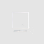 2x2 LED Grid Frame Light in a white background