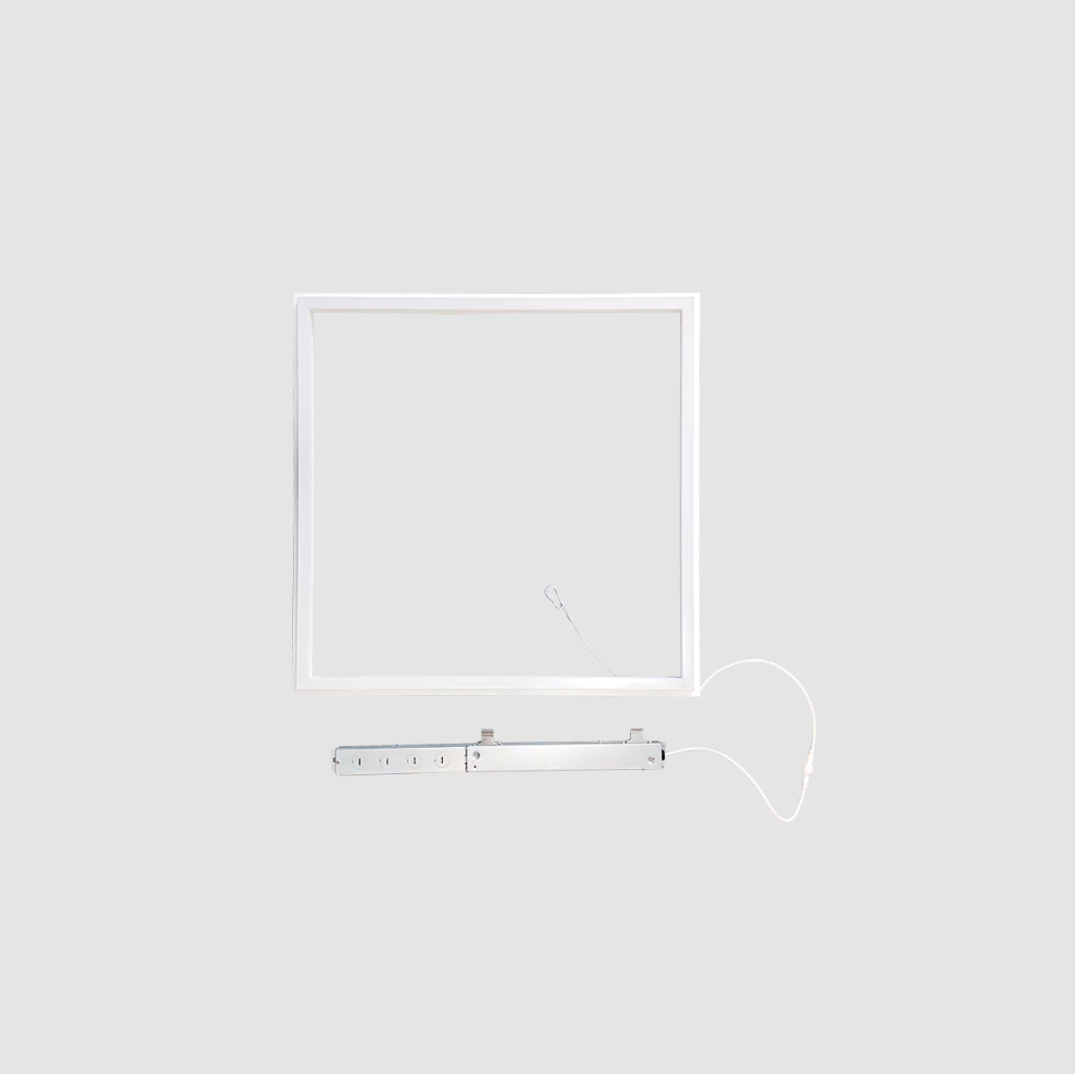 2x2 LED Grid Frame Light in a white background