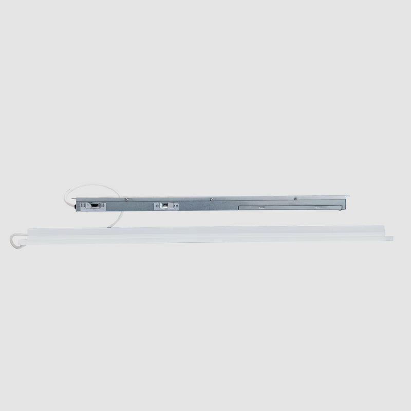 2x2 LED Grid Frame Light side view in a white background