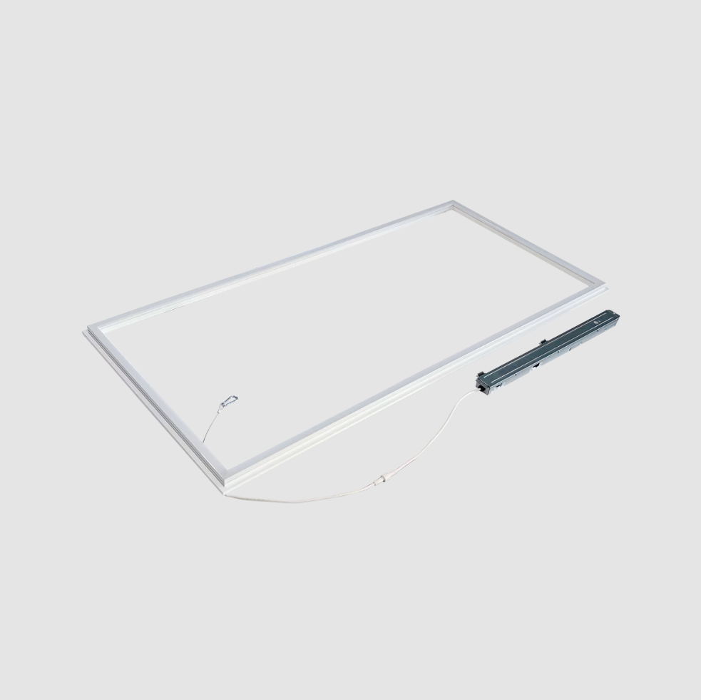 2x4 LED Grid Frame Light in a white background