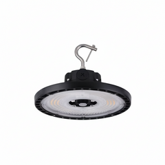 LED UFO High Bay, 22,500 Lumen Max, Wattage, CCT, and Optic Selectable, 120-347V, Black or White Finish