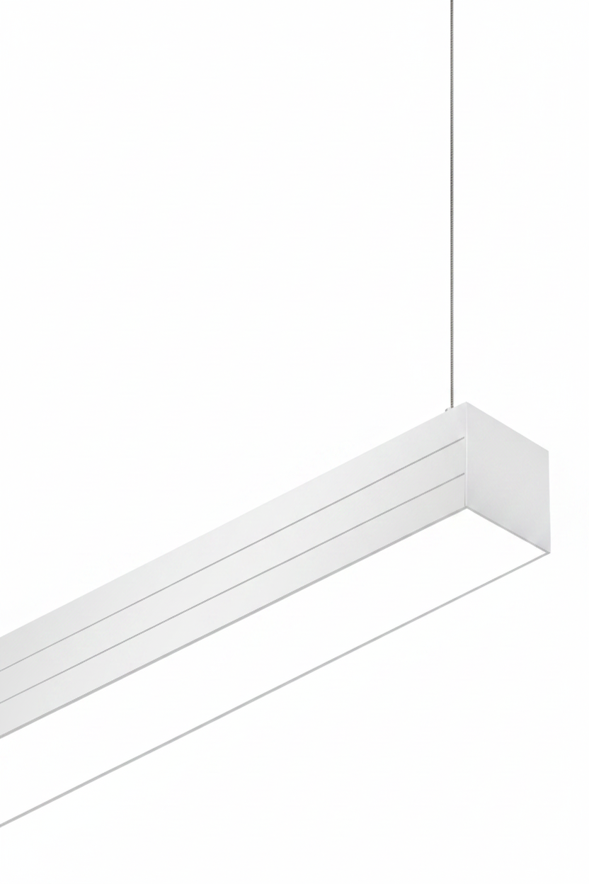3.8" X 3FT LED Linear Light, 3600 Lumen Max, Wattage and CCT Selectable, 120-277V, Black or White Finish