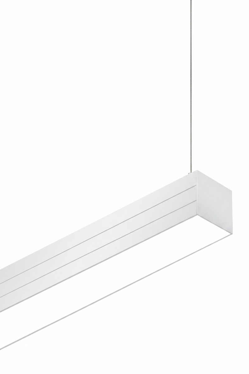 3.8" X 3FT LED Linear Light, 3600 Lumen Max, Wattage and CCT Selectable, 120-277V, Black or White Finish