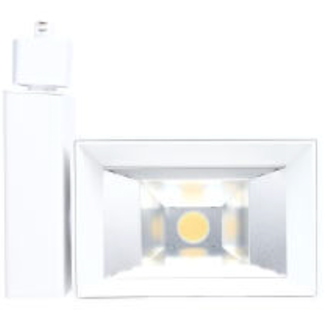 LED H-Style Track Light, 6100 Lumen Max, Wattage and CCT Selectable, 120V, White or Black