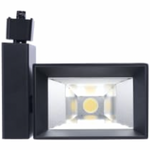 LED H-Style Track Light, 6100 Lumen Max, Wattage and CCT Selectable, 120V, White or Black