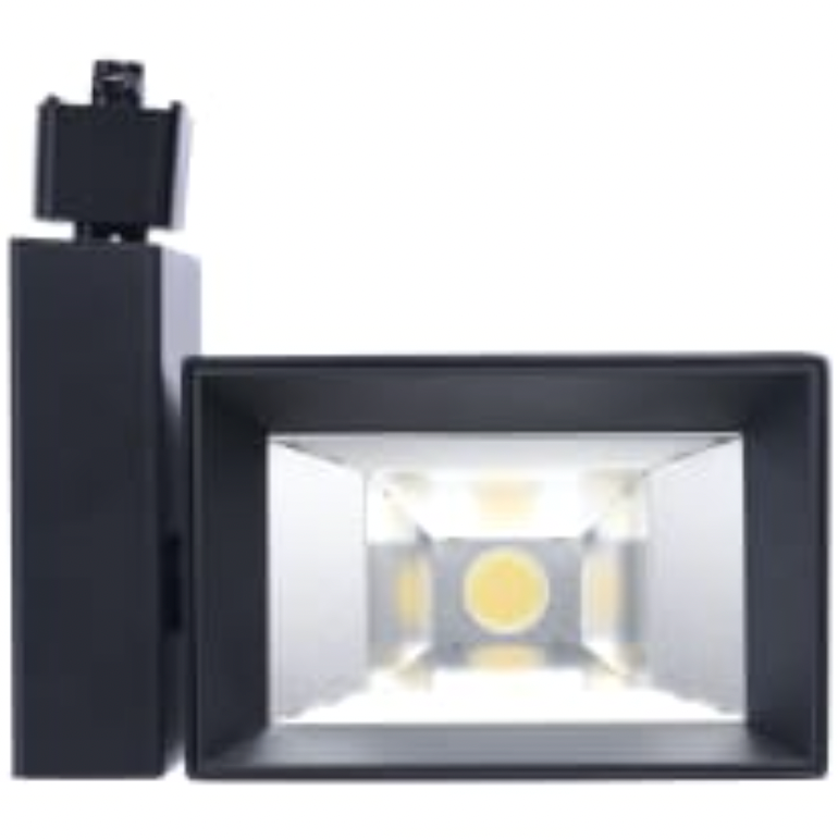 LED H-Style Track Light, 6100 Lumen Max, Wattage and CCT Selectable, 120V, White or Black