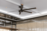 12 Foot 6-Blade Industrial Fan, 6120 Lumens, 5700K, 200-240V