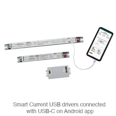 Programmable LED Driver, 100W, 1500-3kmA Output, 0-10V Dimming, Programmable via Smart Current software, Integrated USB-C Port