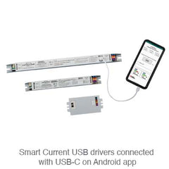 Programmable LED Driver, 12W, 120-500mA Output, 0-10V Dimming, Programmable via Smart Current software, Integrated USB-C Port