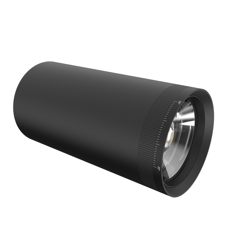 LED Track Light, 1800 Lumen Max, Wattage and CCT Selectable, Adjustable Beam Angle 20°-50°, 120V, Black or White