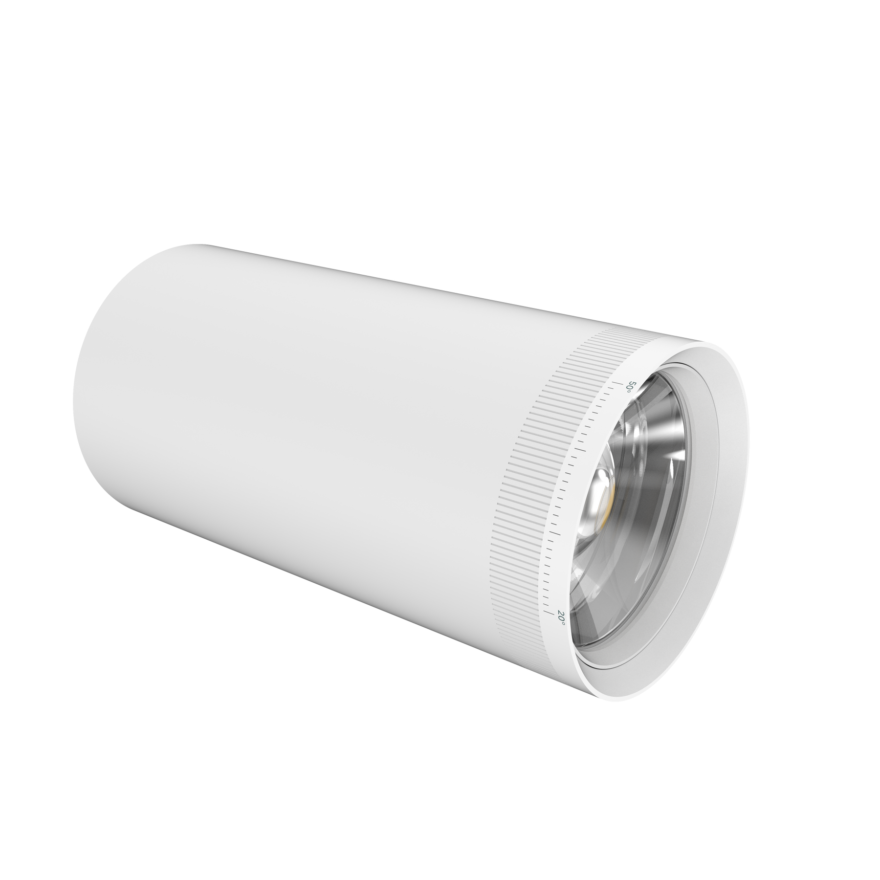 LED Track Light, 1800 Lumen Max, Wattage and CCT Selectable, Adjustable Beam Angle 20°-50°, 120V, Black or White