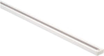 A long, narrow white linear fixture or channel shown diagonally on a plain white background.