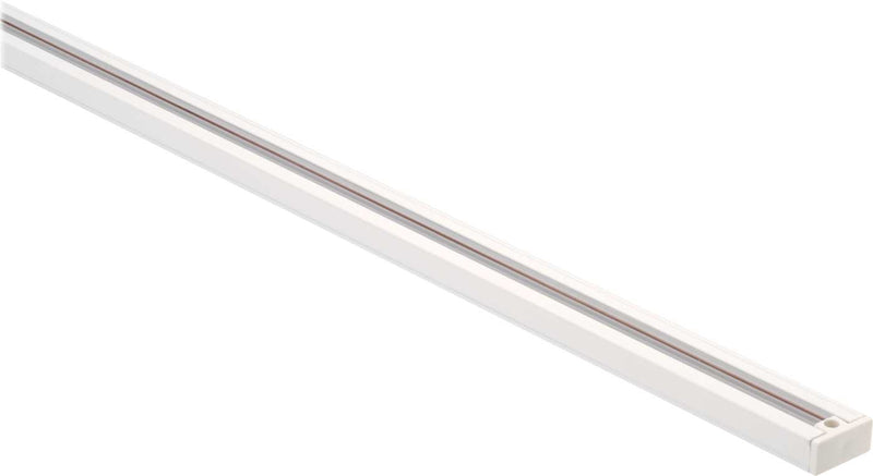 A long, narrow white linear fixture or channel shown diagonally on a plain white background.