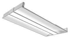 2x4 Premium Indirect LED Troffer, 5500 Lumen Max, Wattage and CCT Selectable, Dimming, 120-277V