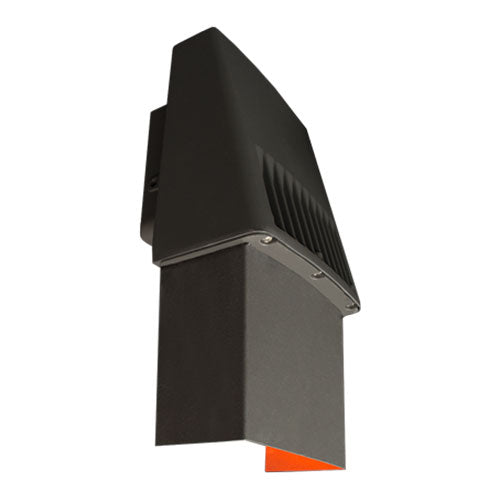 AmberLED Small LED Traverse Wall Accent Light, Turtle Friendly, 40W, 1400K, 120-277V, Bronze Finish