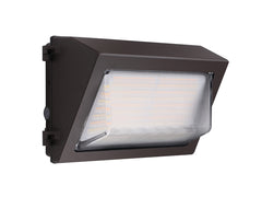 LED Traditional Wall Pack, 11,600 Lumen Max, Wattage and CCT Selectable, Beam Angle Adjustable, Integrated Photocell, 120-277V