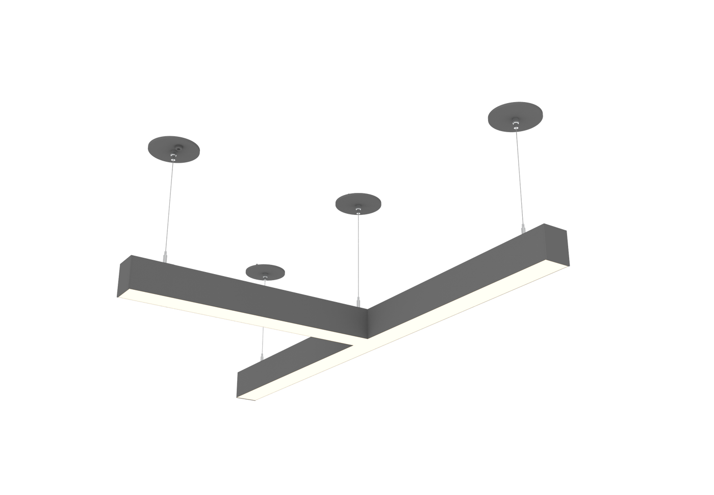 G2 T Shape Linear Architectural Beam Connector, White or Black Finish