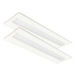 2PK 1X4 LED Troffer, 3900 Lumen Max, Wattage and CCT Tunable, 120-277V, Sensor Ready