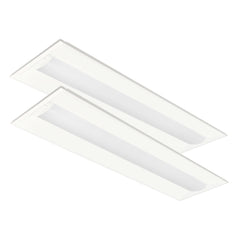 2PK 1X4 LED Troffer, 3900 Lumen Max, Wattage and CCT Tunable, 120-277V, Sensor Ready