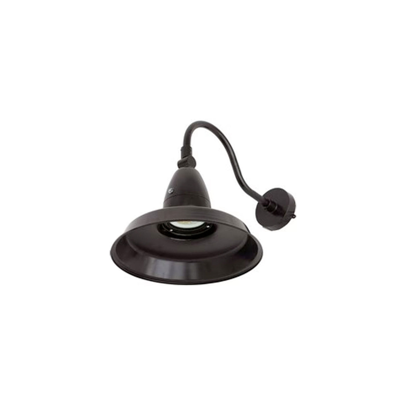 14" LED Gooseneck Flood Light, 35 Watt, CCT Selectable, Photocell Included, 120-277V, Black Finish