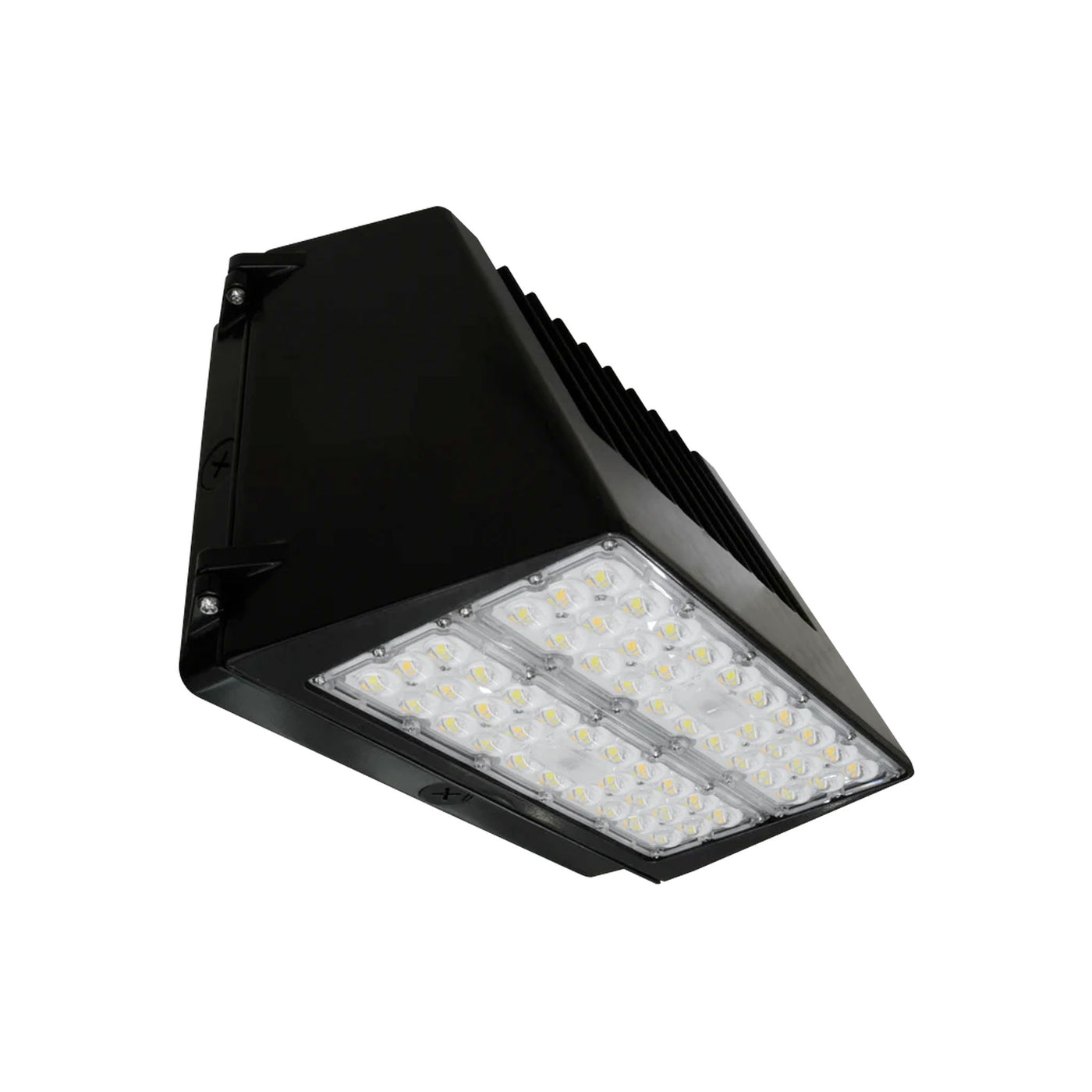 LED Full Cutoff Wall Pack, 60W/80W/110W Selectable, 14121 Lumens, CCT Selectable 3000K/4000K/5000K, Integrated Photocell, Emergency Backup, 120-277V