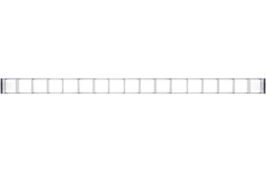 4FT Superior Architectural Seamless Linear Lights with White Louver Lens, 4710 Lumen Max, 40W, CCT Selectable, 120-277V