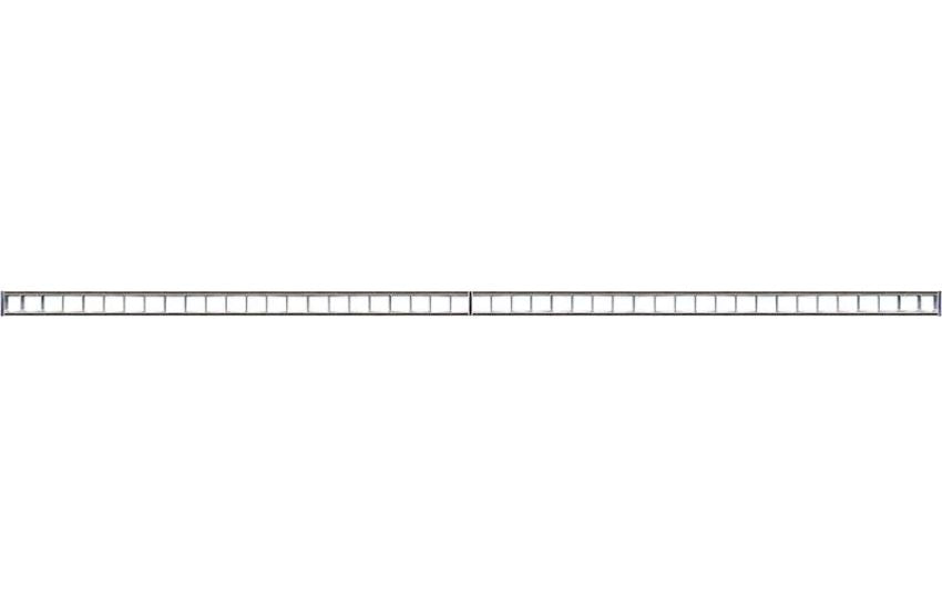 8FT Superior Architectural Seamless Linear Lights with White Louver Lens, 9420 Lumen Max, 80W, CCT Selectable, 120-277V