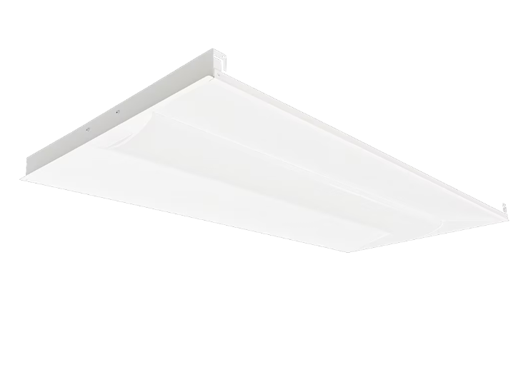 2x4 LED Volumetric Troffer, 6300 Lumen Max, Wattage and CCT Selectable, 120-347V