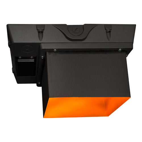AmberLED Garage Lighter, Turtle Friendly, 39W or 52W, 1400K, 120-277V, White or Bronze Finish