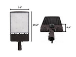 LED Area/Parking Lot Light, 46,500 Lumen Max, Wattage, CCT and Optic Selectable, 120-277V, Sensor Ready