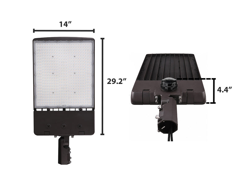 LED Area/Parking Lot Light, 46,500 Lumen Max, Wattage, CCT and Optic Selectable, 120-277V, Sensor Ready
