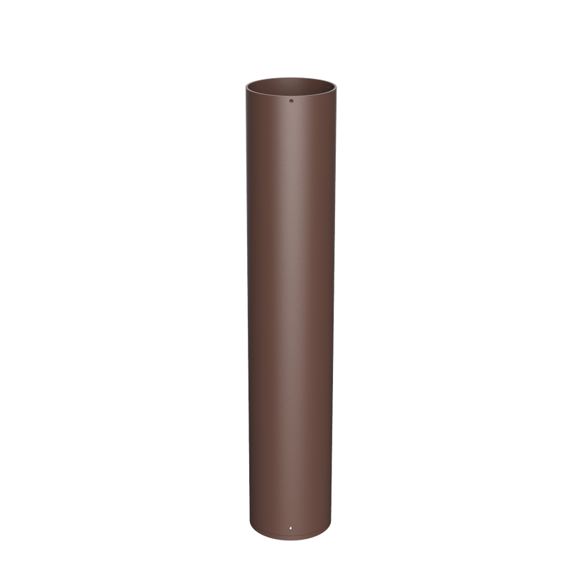 Commercial LED Bollard Light - 3360LM Max, CCT & Wattage Selectable, Flat Top Cone Reflector, Modular, 6-8" Retrofit Base, Black or Bronze