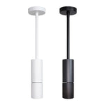 Minimalist led adjustable architectural cylinder light fixture in sleek white and matte black finishes with 1080 lumens