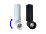 2" LED Adjustable Architectural Cylinder Light Fixture, 1080 Lumens, 12W, CCT Selectable, 120-277V, Black or White Finish