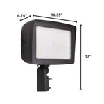 LED Flood Light, 48,000 Lumen Max, Wattage, CCT and Optic Selectable, Integrated Photocell, 120-277V