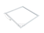 White square 2x2 led grid frame light with minimalist frame and hanging wire for easy installation 5000 lumen max