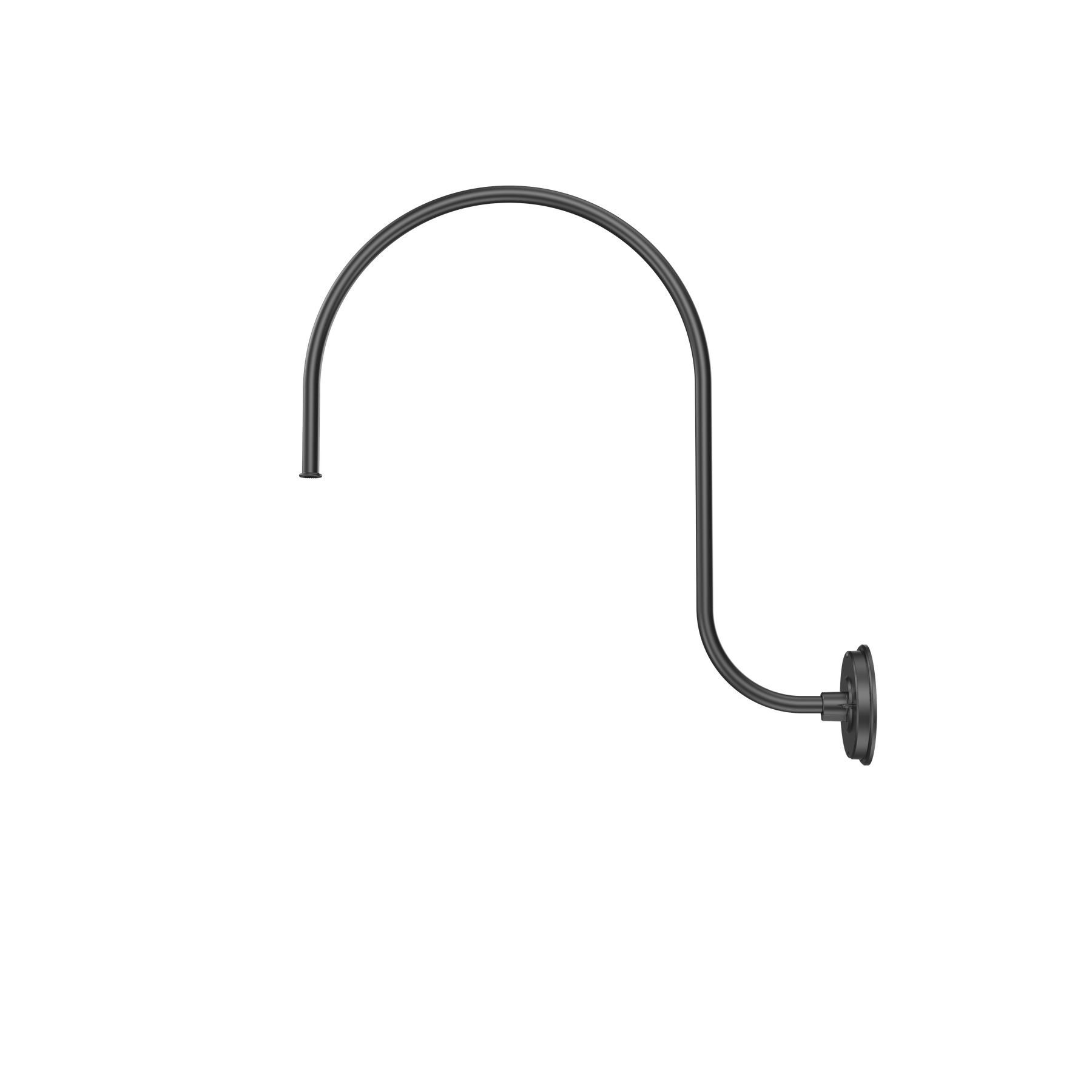 LED Gooseneck Light Fixture 3250 Lumen Max Wattage and CCT Selectable 120-277V Dome Shade Black - Gooseneck Lights