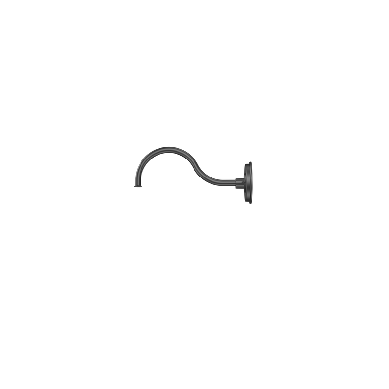LED Gooseneck Light Fixture 3250 Lumen Max Wattage and CCT Selectable 120-277V Dome Shade Black - Gooseneck Lights