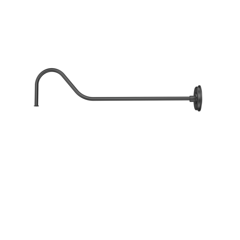 LED Gooseneck Light Fixture 3250 Lumen Max Wattage and CCT Selectable 120-277V Dome Shade Black - Gooseneck Lights