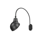 LED Gooseneck Light Fixture 3250 Lumen Max Wattage and CCT Selectable 120-277V Dome Shade Black - Gooseneck Lights