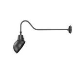LED Gooseneck Light Fixture 3250 Lumen Max Wattage and CCT Selectable 120-277V Dome Shade Black - 35’’ Arm (34.65’’ x 5.31’’ x