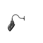 LED Gooseneck Light Fixture 3250 Lumen Max Wattage and CCT Selectable 120-277V Dome Shade Black - Gooseneck Lights
