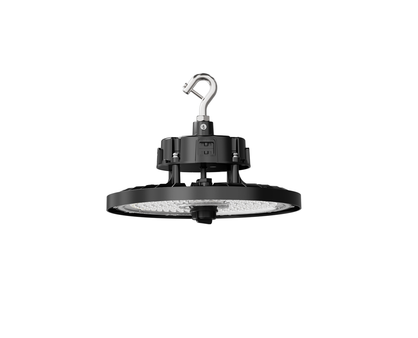Aries G3 LED UFO High Bay, 150/200/240 Wattage Selectable, 120-277V, 33600 Lumen, CCT Selectable, Black Finish