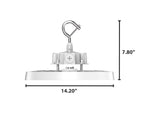 Aries G6 LED UFO High Bay, 36,000 Lumen Max, Wattage and CCT Selectable, White Finish, Comparable to 750-1000 Watt HID Fixture, 120-277V