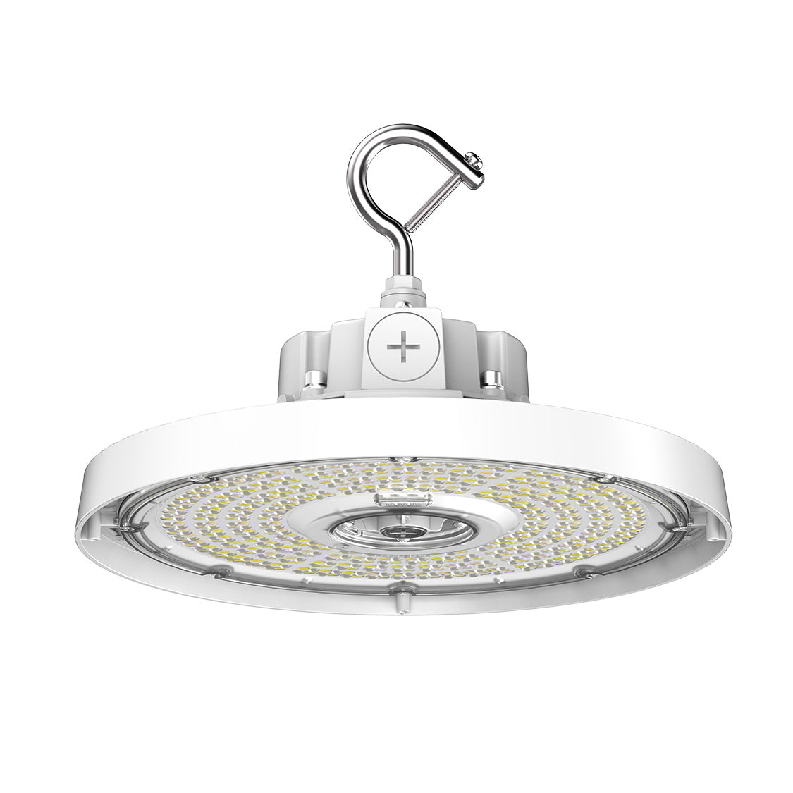 Aries G6 LED UFO High Bay, 36,000 Lumen Max, Wattage and CCT Selectable, White Finish, Comparable to 750-1000 Watt HID Fixture, 120-277V