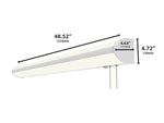 4FT LED Direct/Indirect Overhead Bed Light with Pull Chain, 7,500 Lumens, CCT Selectable, 120-277V