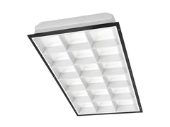 2 x 4 Foot LED 18 Cell Parabolic Troffer, LED T8 Tube Ready (3 Lamps), Non-Shunted, Single/Double Ended, 120-277V