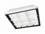 2 X 2 Foot LED Ready 9 Cell Parabolic Troffer, LED T8 Tube Ready (3 Lamps), Non-Shunted, Single/Double Ended, 120-277V