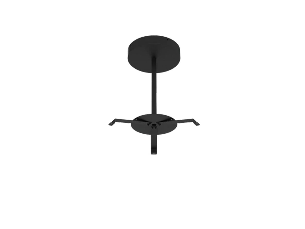18" LED Round Pendant Light, 4550 Lumen Max, Wattage and CCT Selectable, 120-277V, White or Black Finish, Lens
